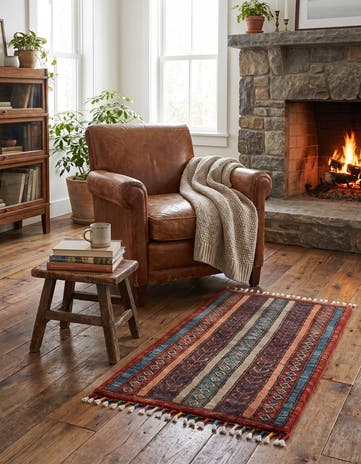 1' 7 x 3' 3 Hand Knotted Kazak Rug