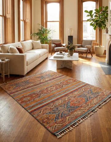 4' x 5' 8 Hand Knotted Ariana Ziegler Rug