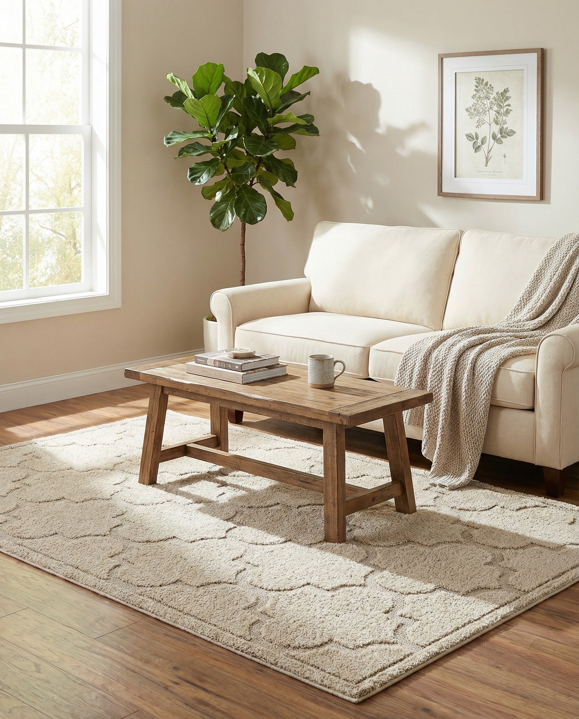 5' x 8' Trellis Shag Rug