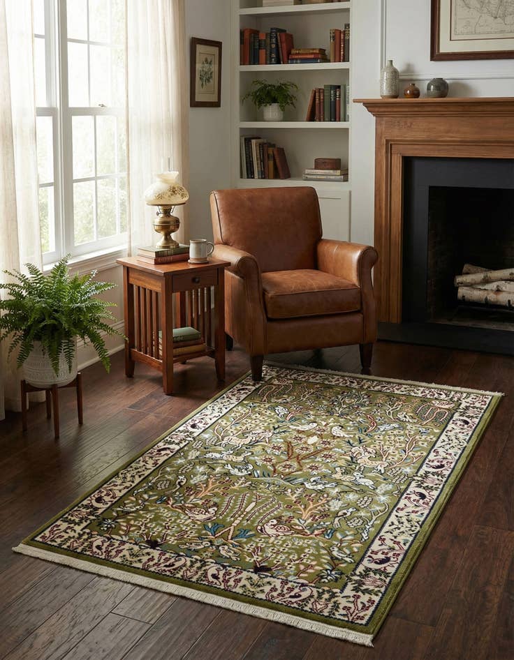 Detail image of 2' 7 x 4' Nain Design Rug