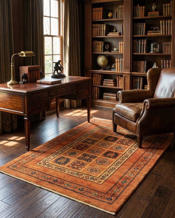 Detail image of 3' 7 x 4' 11 Kashkuli Wool Rug