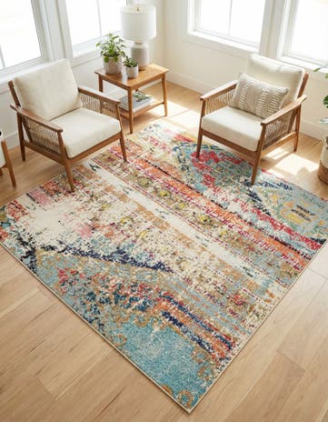 6' x 6' Washable Mesa Square Rug