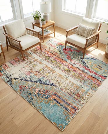  6' x 6'  Washable Mesa Square Rug