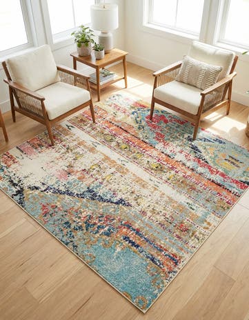 6' x 6' Washable Mesa Square Rug