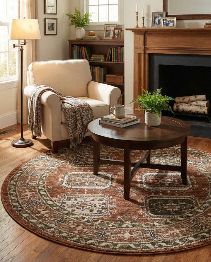 5' x 5' Grand Tradition Round Rug