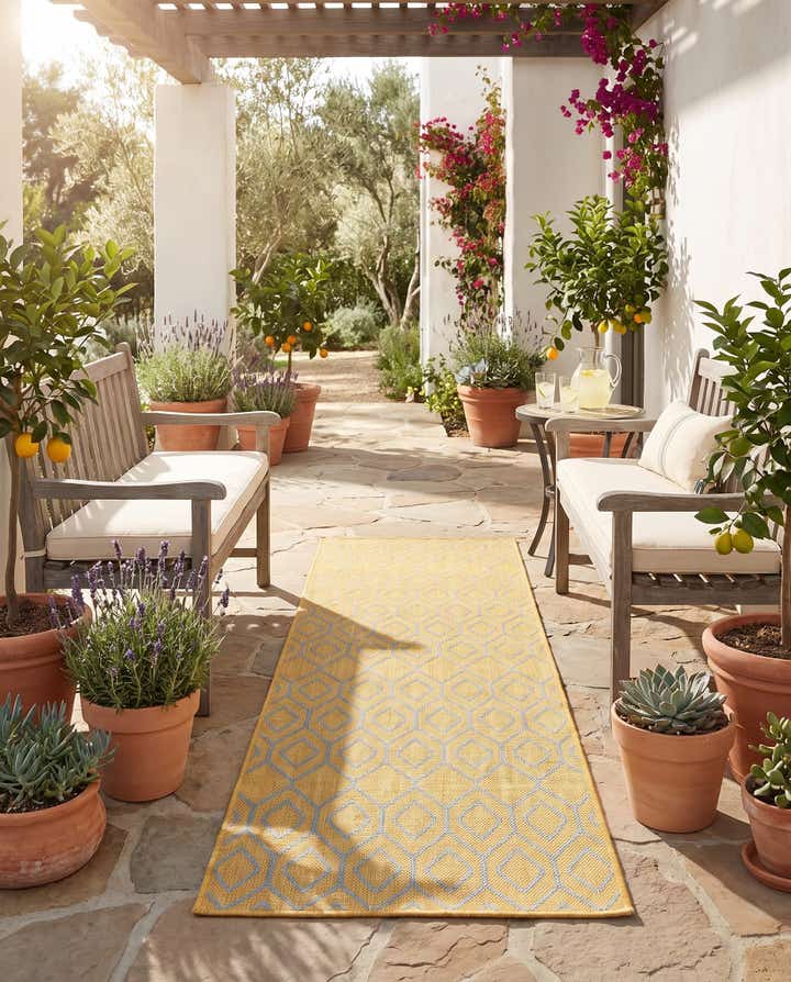 2' x 8' Easy-Clean Jill Zarin Turks and Caicos Indoor / Outdoor Runner Rug