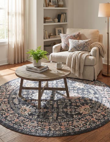 5' 3 x 5' 3 Kamala Washable Round Rug