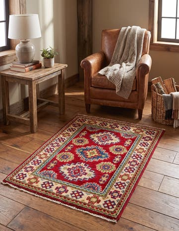 2' 1 x 3' Hand Knotted Kazak Rug