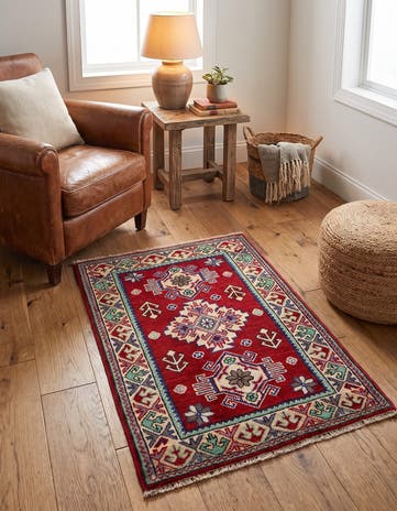 2' x 3' Hand Knotted Kazak Rug