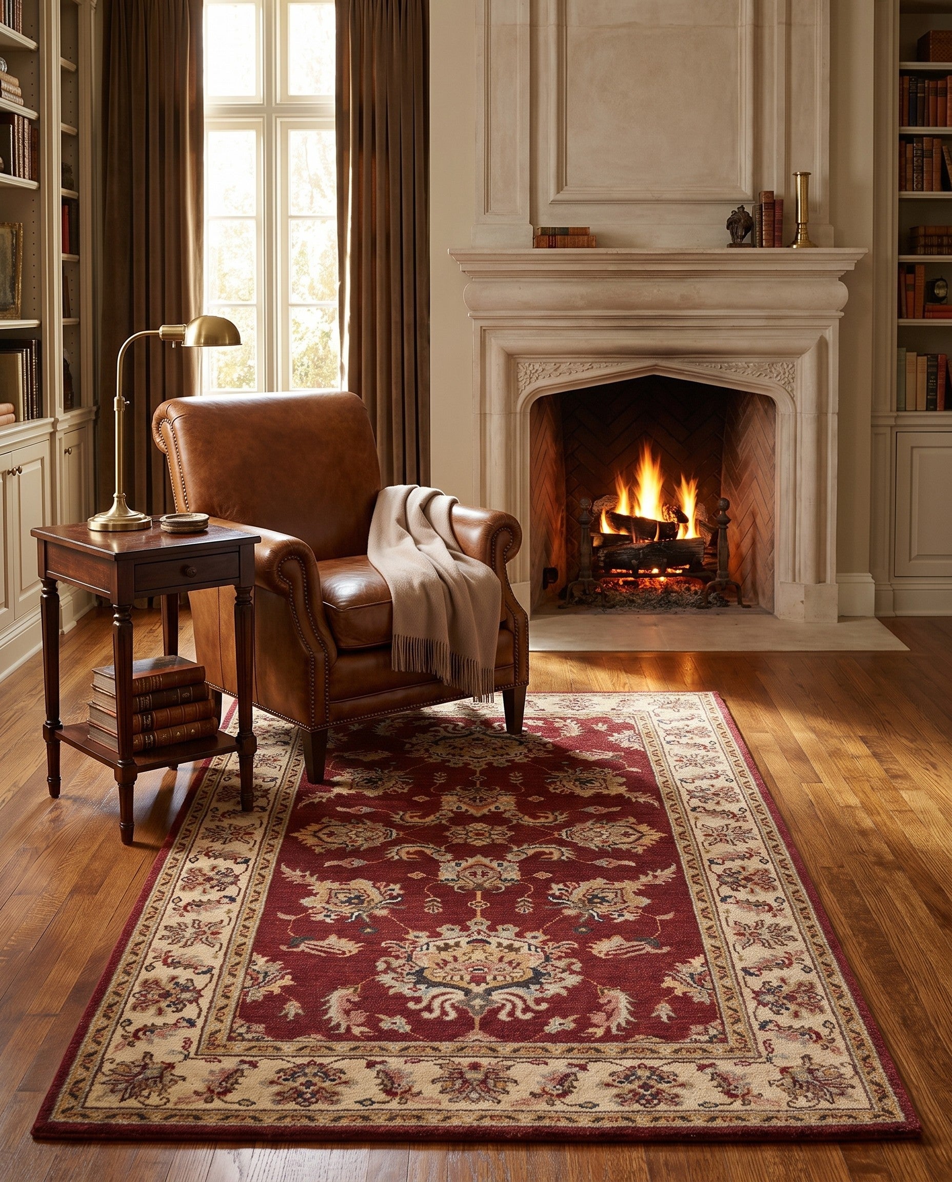 3' x 4' 11 Hand Knotted Ziegler Rug