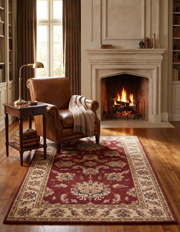 3' x 4' 11 Hand Knotted Ziegler Rug