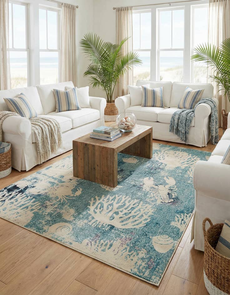 Detail image of 8' x 10' Washable Amalfi Rug