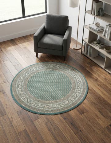 Turquoise SoHo Round Rug