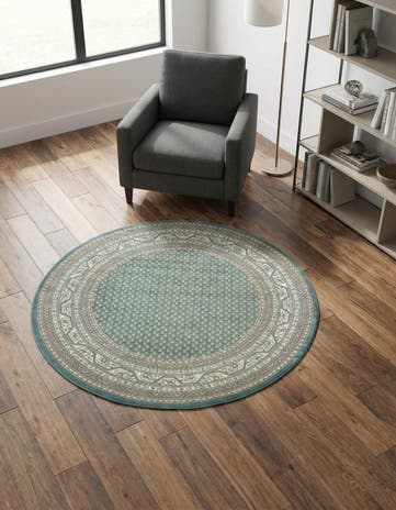 Turquoise SoHo Round Rug