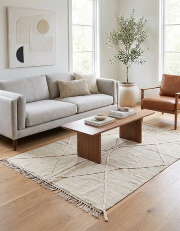 3' 10 x 6' Hand Woven Kilim Modern Wool Rug
