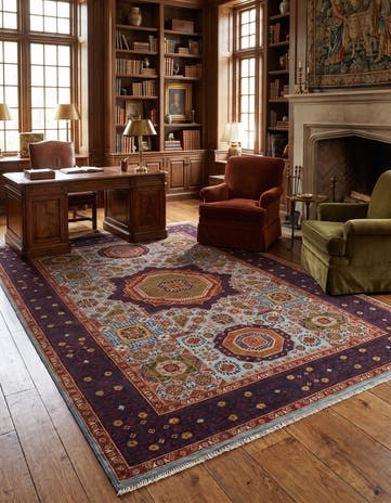 6' x 8' 10 Hand Knotted Mamluk Ziegler Rug