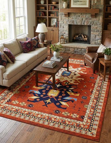 7' 10 x 10' Heris Rug
