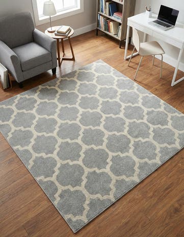 6' x 6' Lattice Square Rug