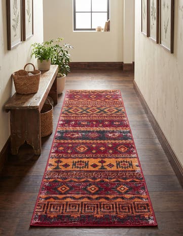 Rust Red Lucerne Runner Rug