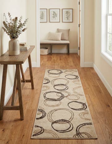 Beige Equinox Runner Rug