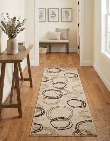 Beige Equinox Runner Rug