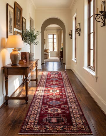 2' 10 x 11' 10 Hand Knotted Kazak Runner Rug