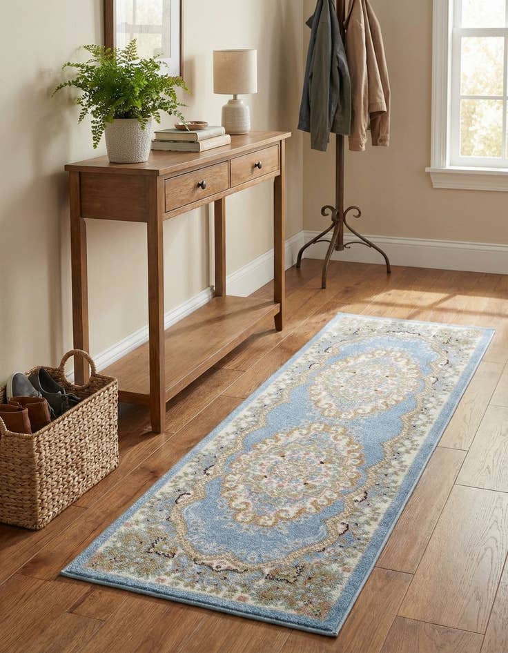 Detail image of 2' x 6' Kamala Washable Runner Rug