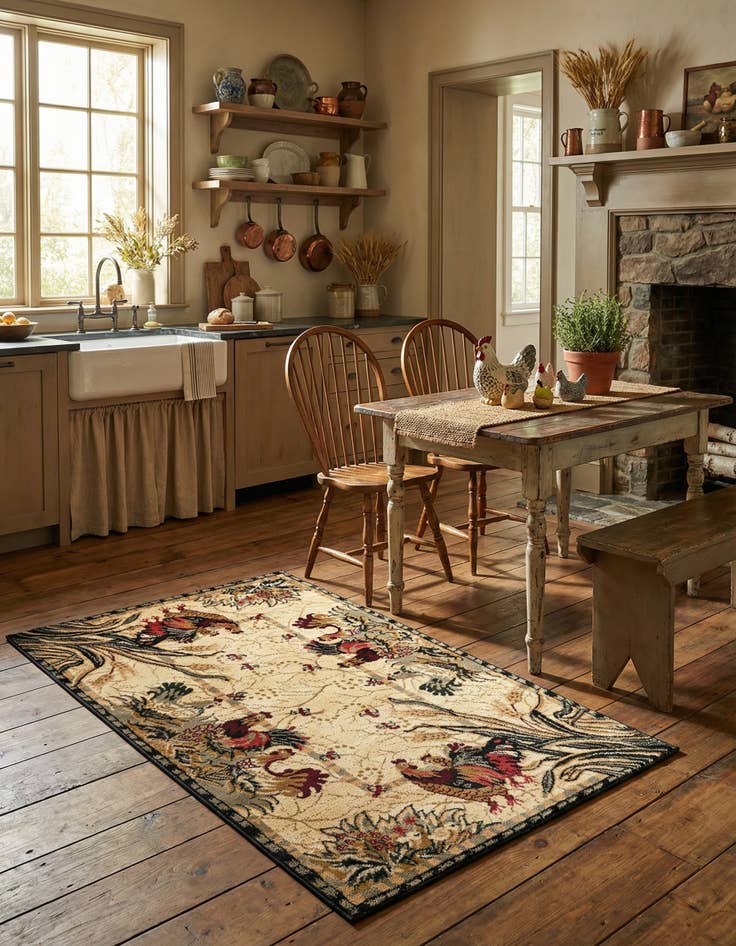 Detail image of 3' x 5' 3 Country Rug