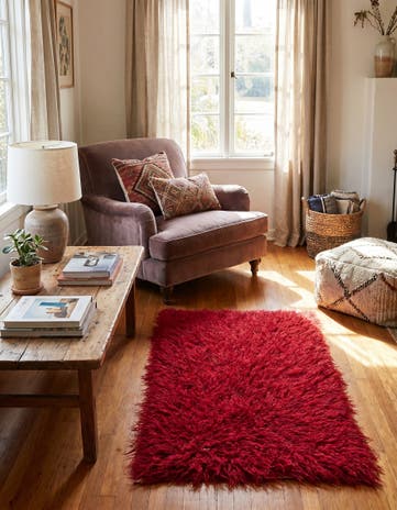 2' 2 x 4' 2 Hand Knotted Moroccan Wool Rug
