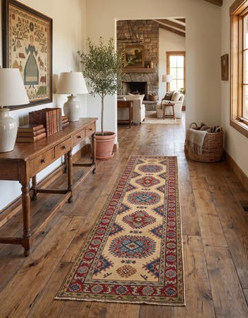 2' 11 x 10' 10 Hand Knotted Kazak Runner Rug