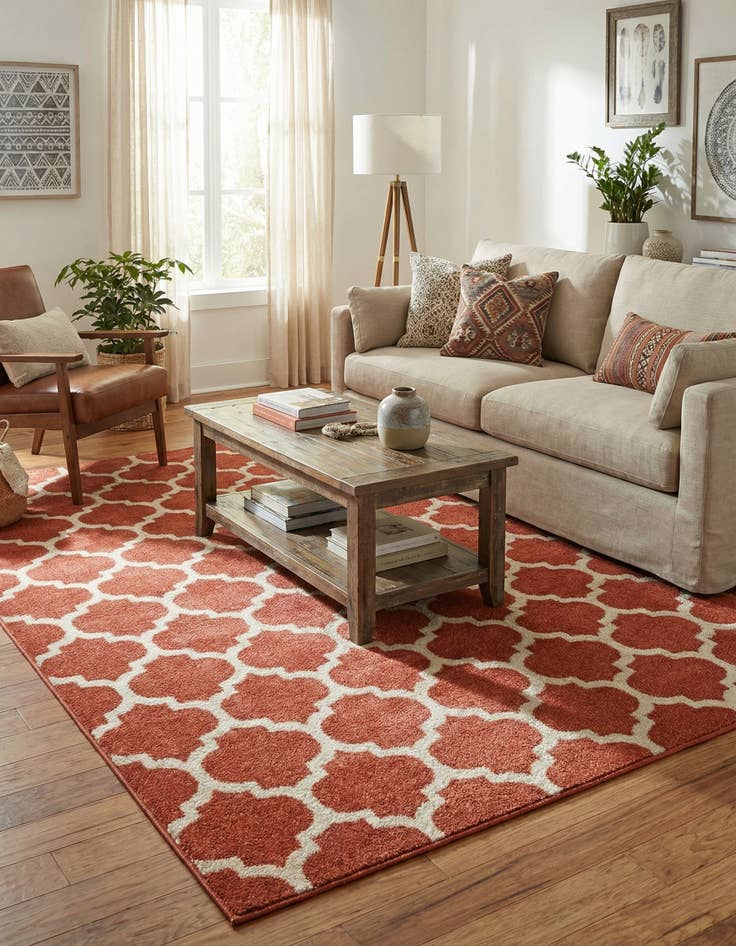 Detail image of 5' x 8' Lattice Rug