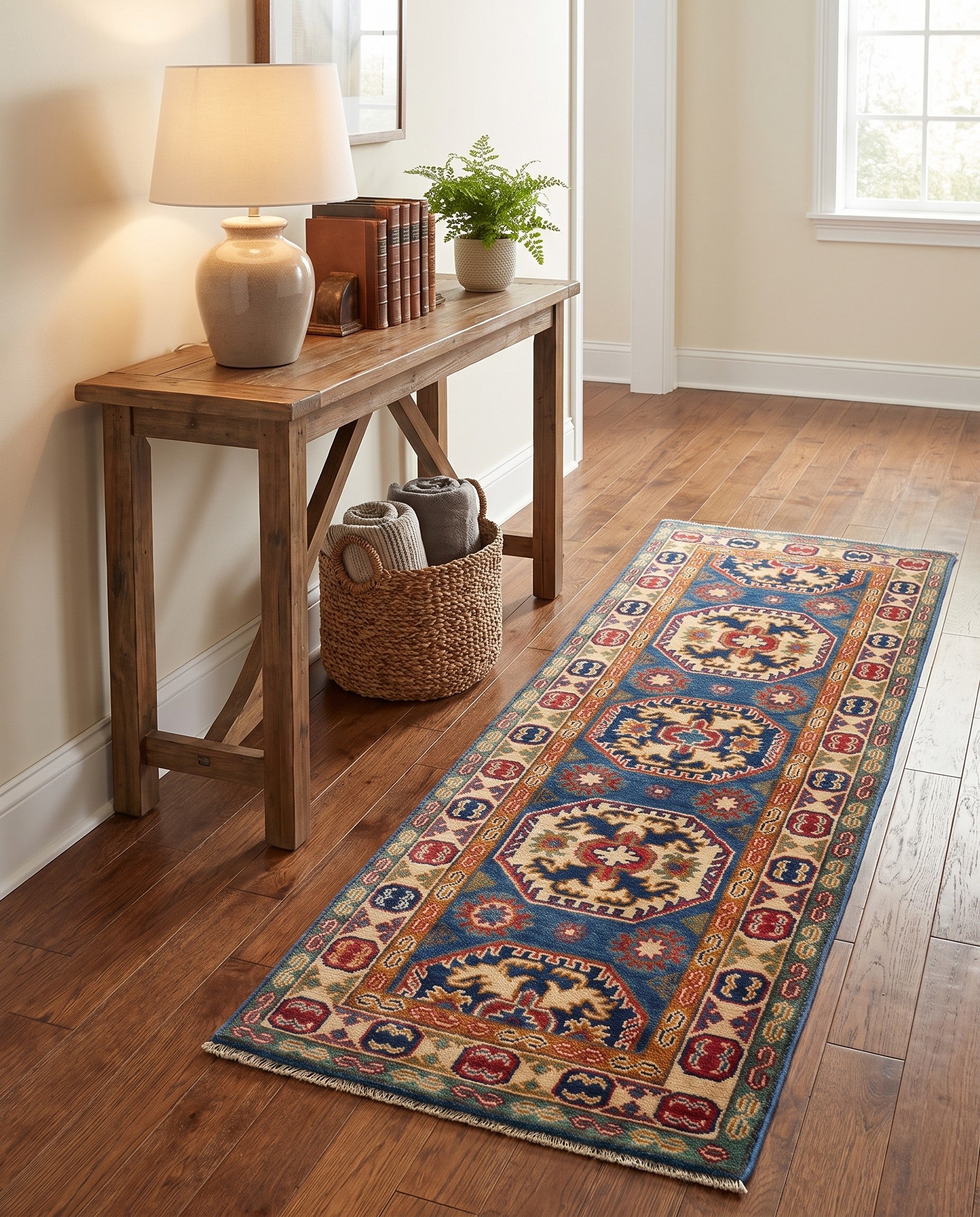 2' x 5' 10 Hand Knotted Kazak Runner Rug