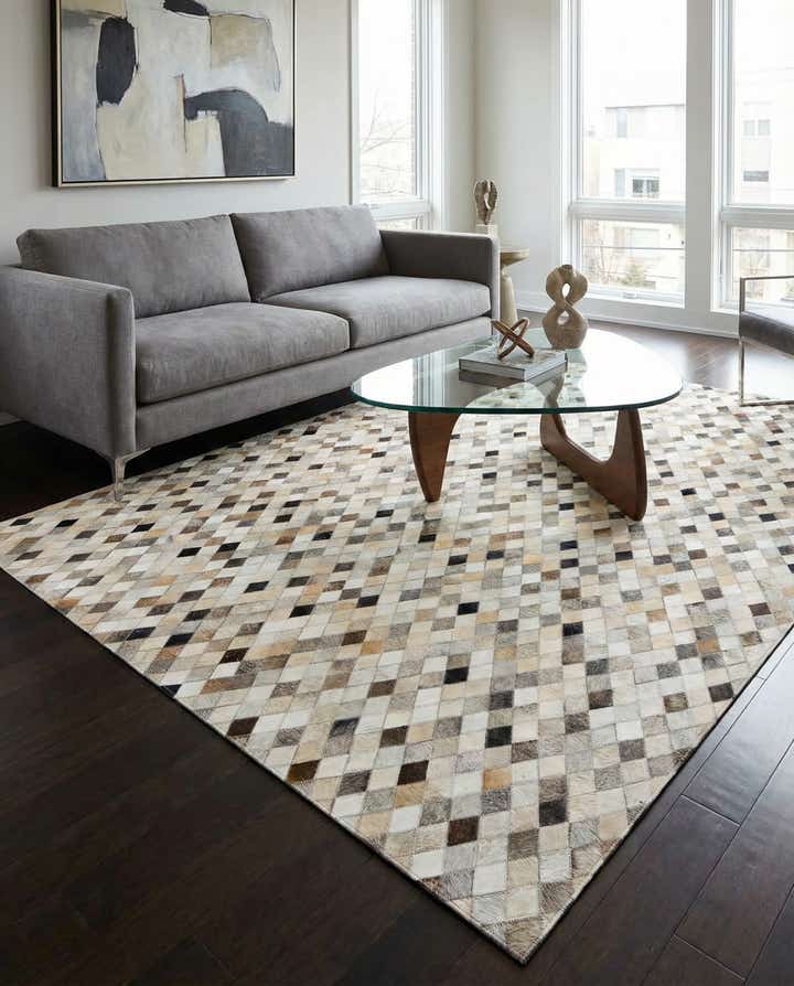 5' 8 x 7' 10 Cowhide Stocks Rug