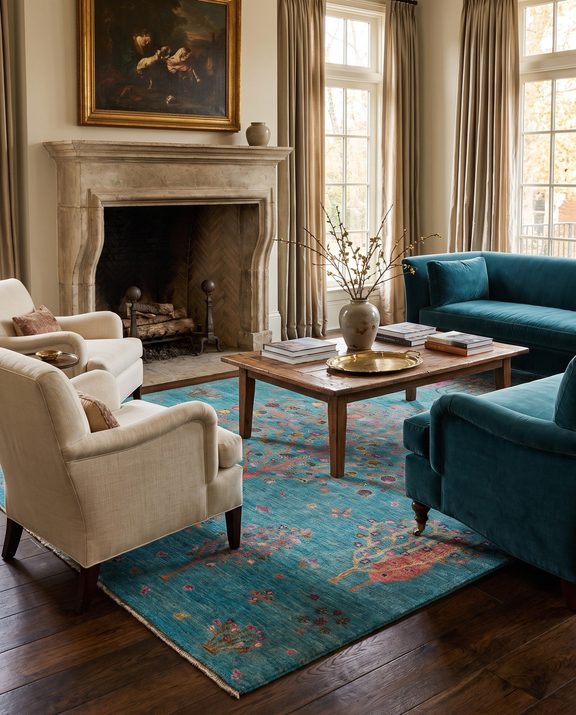 5' 10 x 8' Hand Knotted Ariana Ziegler Rug