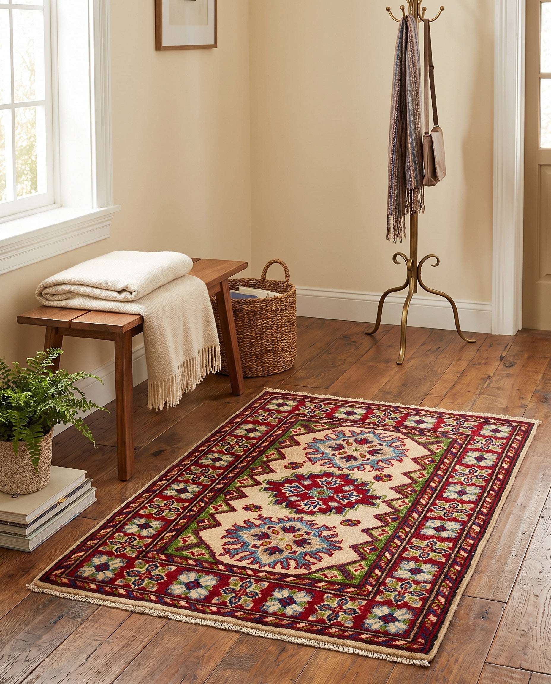 2' 2 x 3' Hand Knotted Kazak Rug