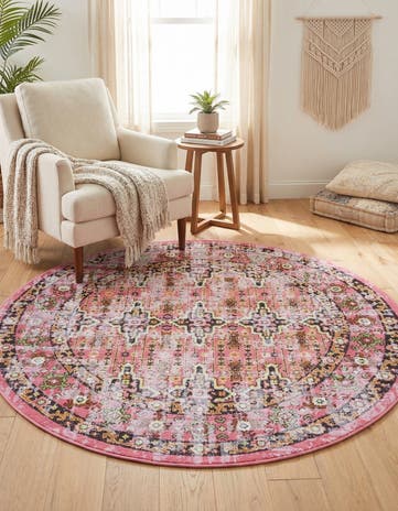 5' 3 x 5' 3 Lucerne Round Rug