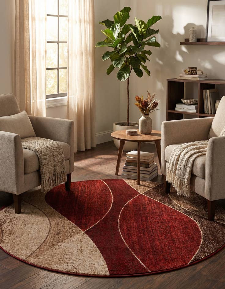 Detail image of 6' 1 x 6' 1 Harvest Round Rug