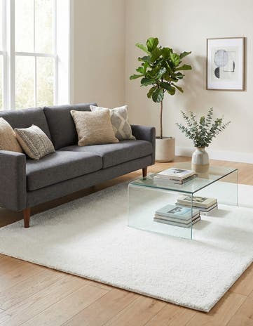 5' 3 x 8' Solid Frieze Rug