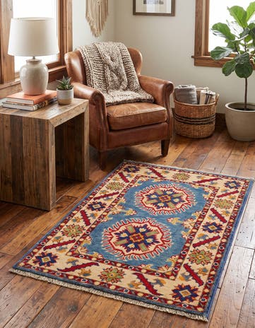 2' x 3' Hand Knotted Kazak Rug