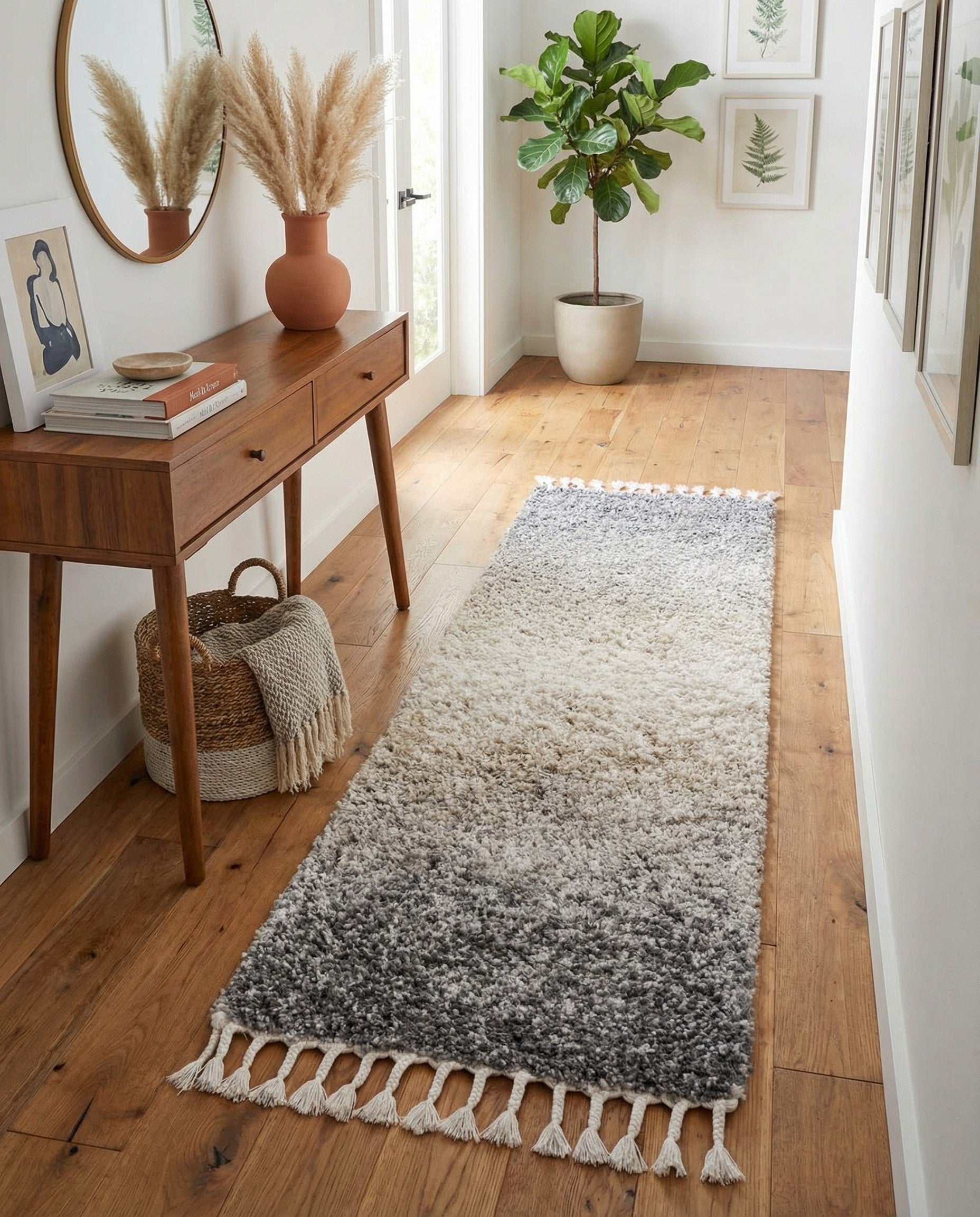 2' 2 x 6' Lagom Shag Runner Rug