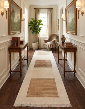 2' 7 x 13' Hand Knotted Darya Runner Rug