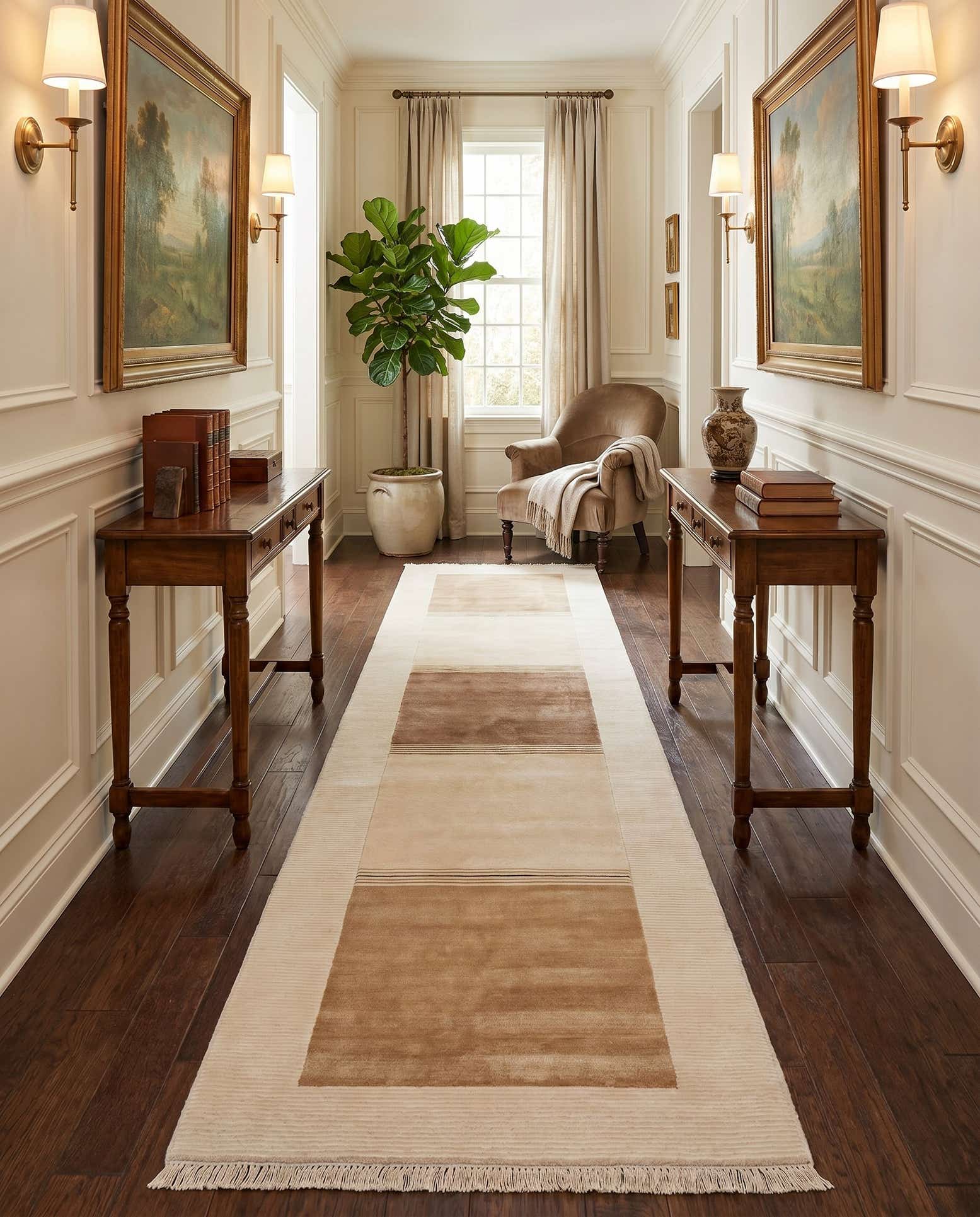 2' 7 x 13' Hand Knotted Darya Runner Rug