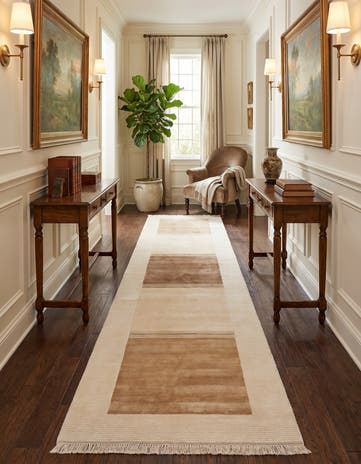 2' 7 x 13' Hand Knotted Darya Runner Rug