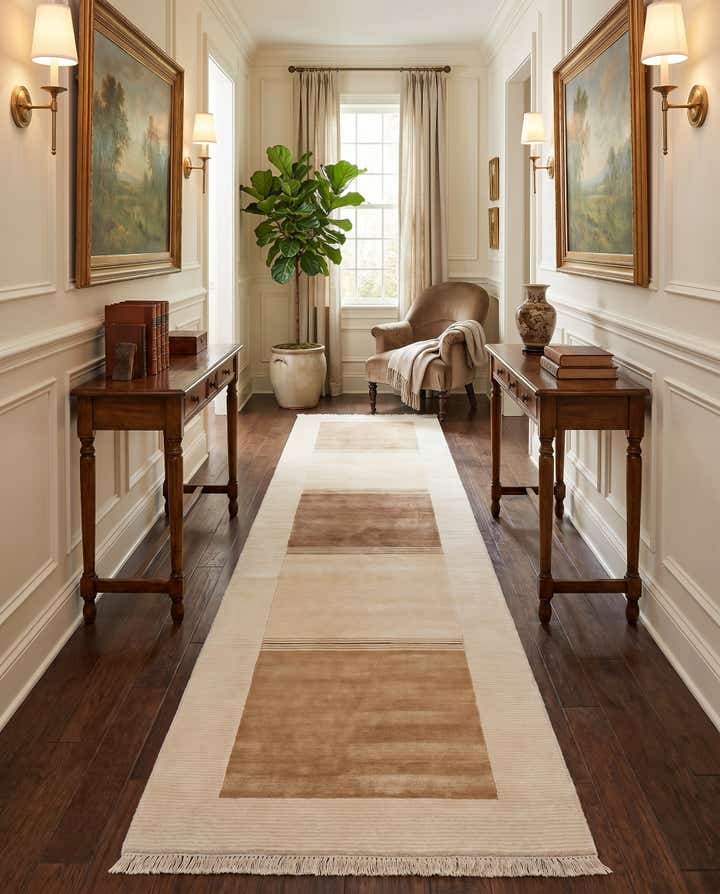 2' 7 x 13' Hand Knotted Darya Runner Rug