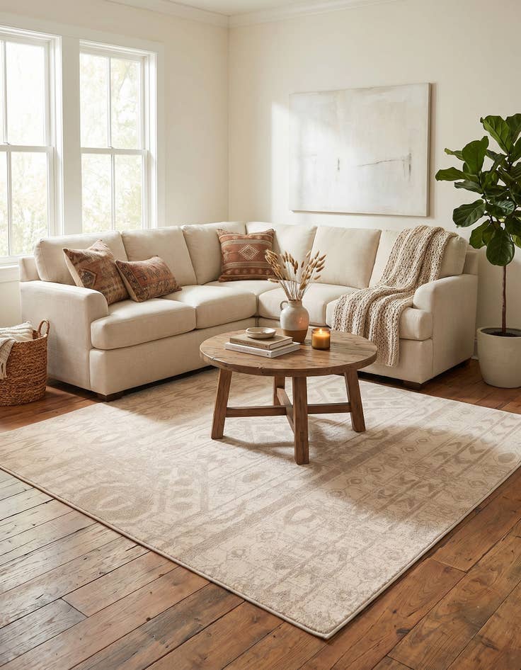 Detail image of 8' x 8' Contour Square Rug