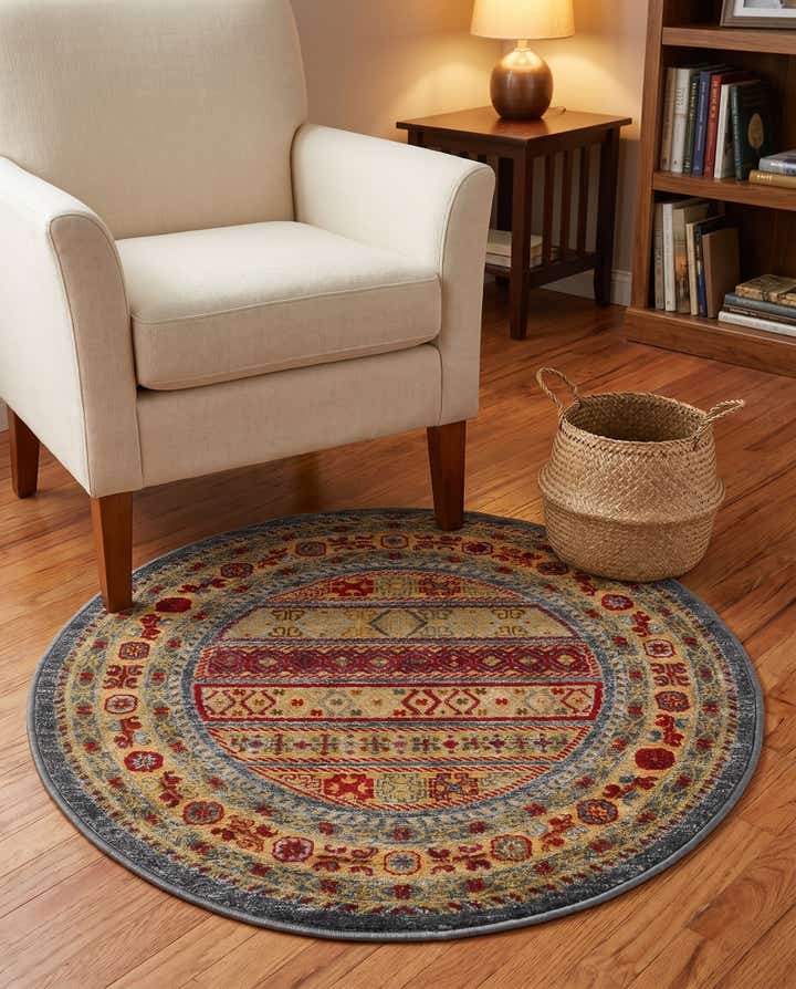 3' 1 x 3' 1 Kashkuli Gabbeh Round Rug
