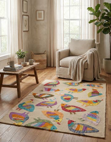 3' x 4' 7 Hand Woven Kilim Suzani Wool Rug