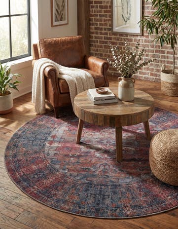 7' 10 x 7' 10 Yara Round Rug
