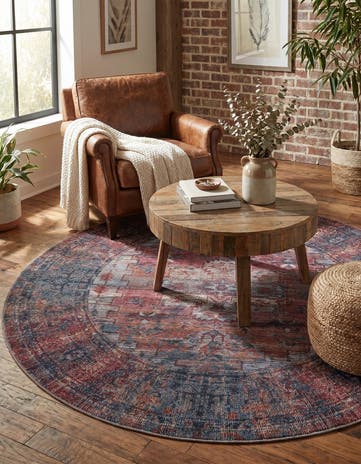 7' 10 x 7' 10 Yara Round Rug