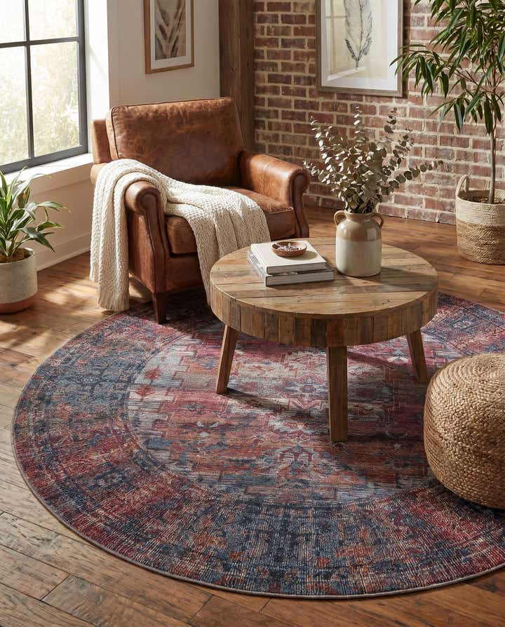 7' 10 x 7' 10 Yara Round Rug